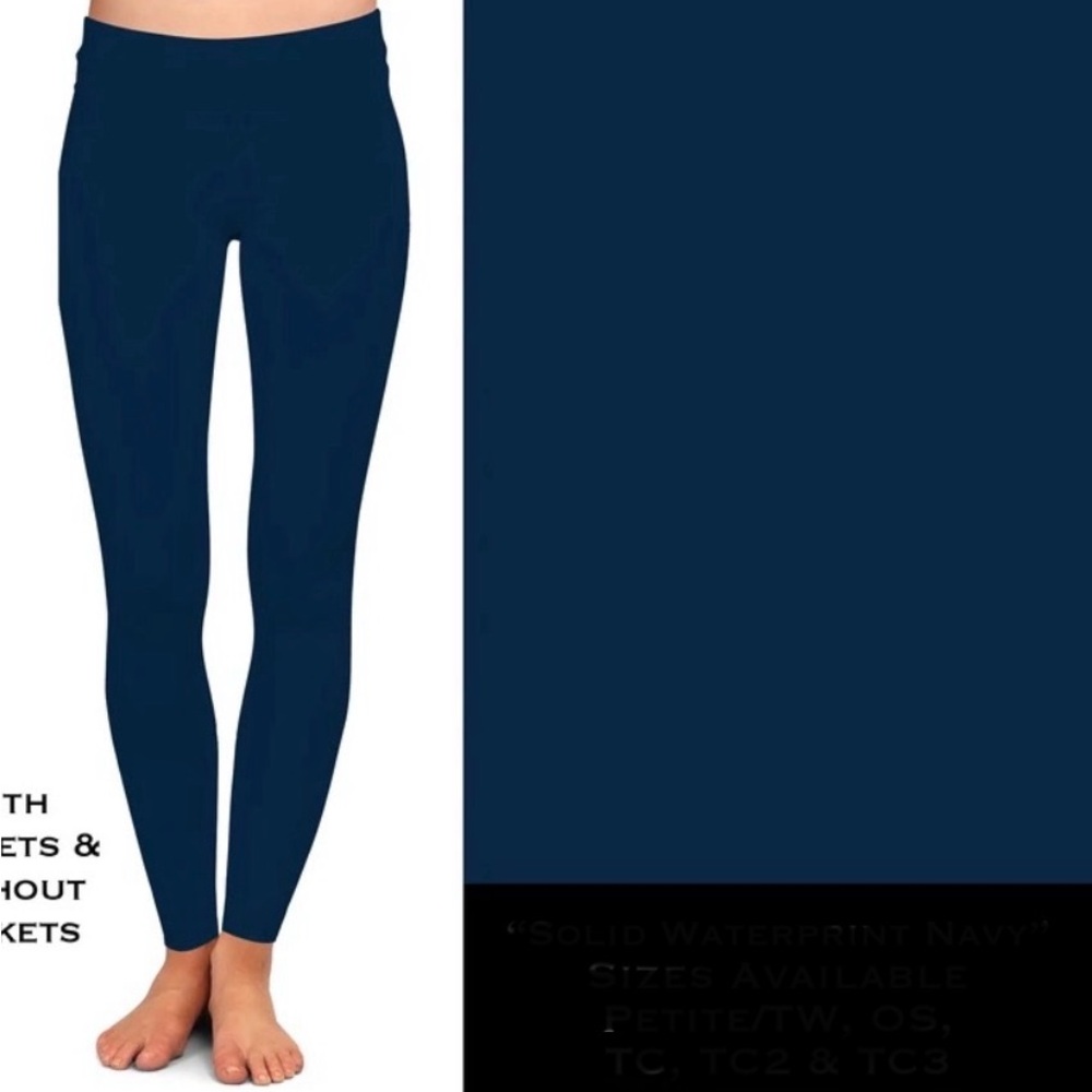 Custom Leggings - NAVY